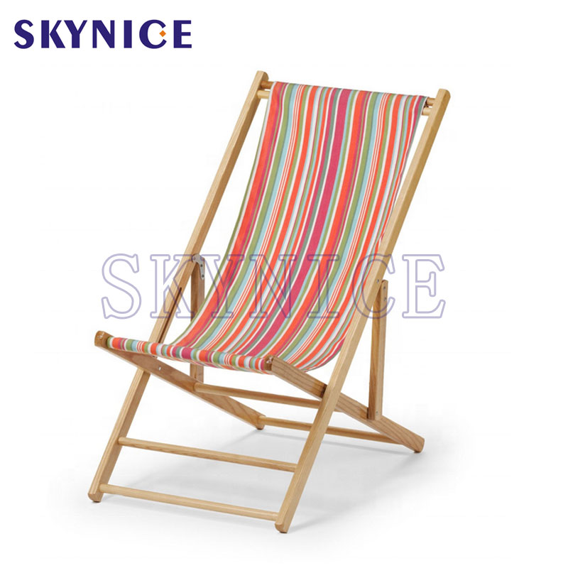 Sunshine Seaside Wooden Lounge Beach Chair