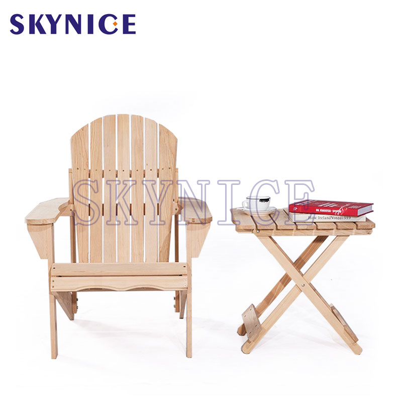 Wood Outdoor Adirondack Chair cu tabel